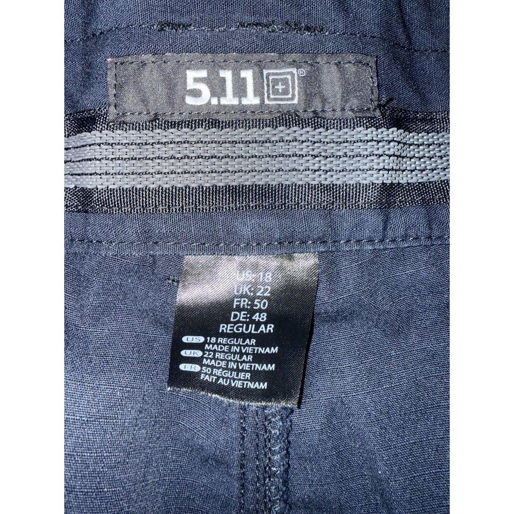 5.11 511 Tactical Womens Pants 18 Reg Cargo Pockets Military Utility Blue Duty - Picture 5 of 9